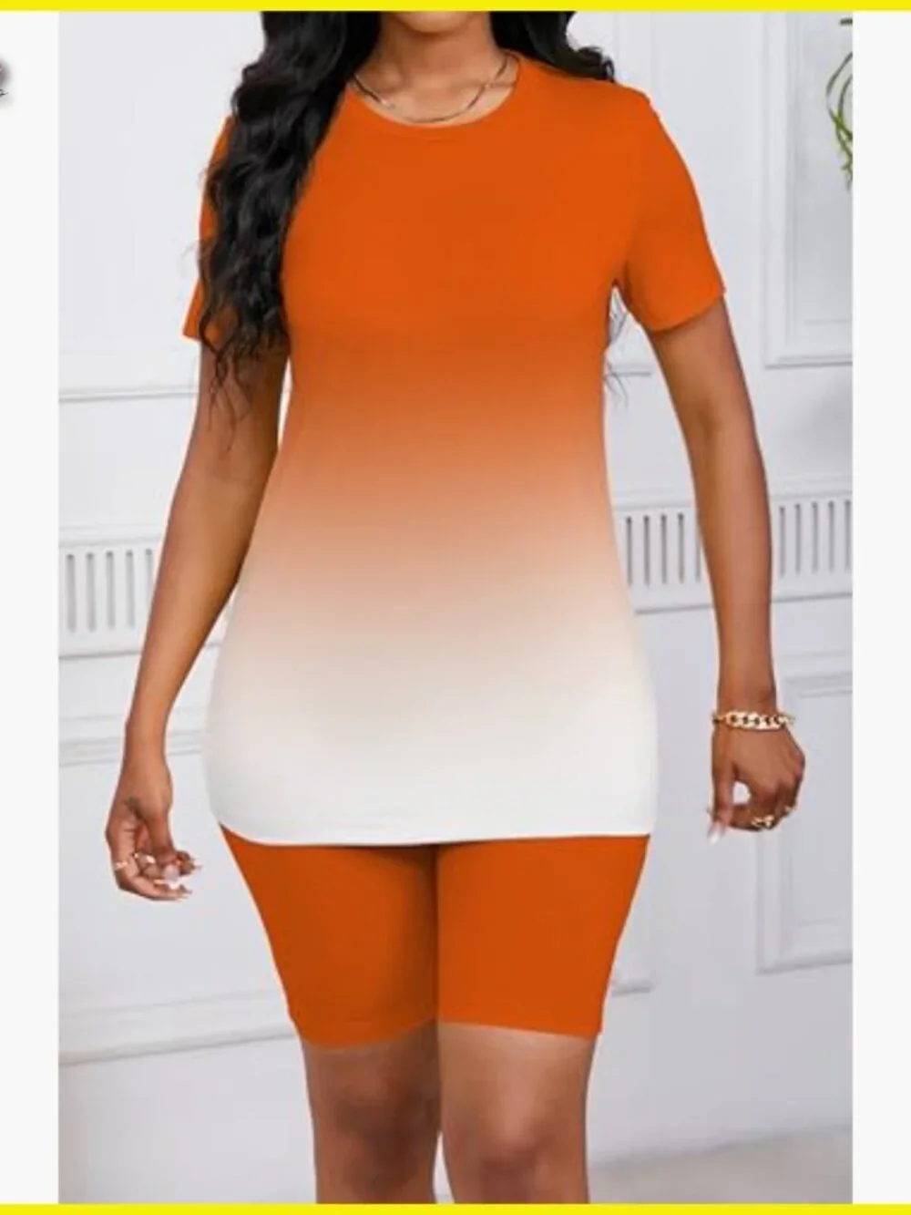 Two Piece Active Set Bodycon Shorts Workout Tracksuit Summer Casual